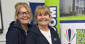 Jo Leigh laughing with Nichola Howard from Launch Northwest