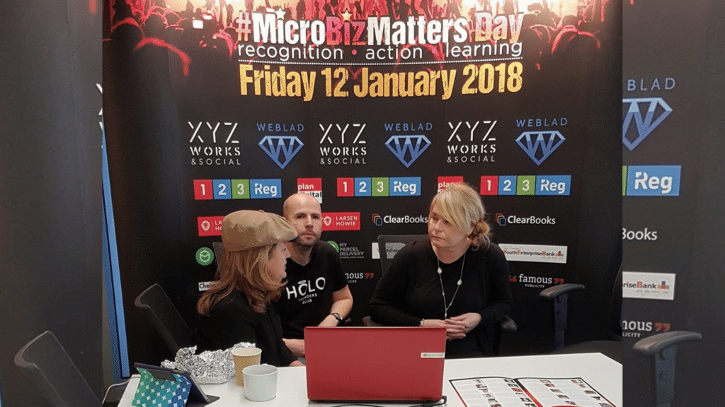 Nichola Howard talking at Micro Biz Matters day in 2018